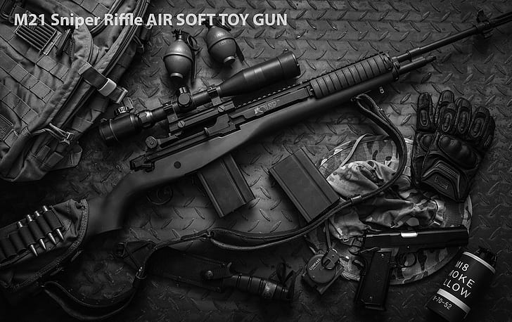 Airsoft, Angriff, Spiel, Waffen, Militär, Gewehr, Spielzeug, Waffen, HD-Hintergrundbild