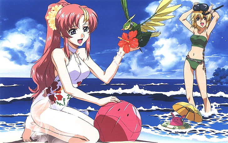 anime, Mobile Suit Gundam SEED, Cagalli Yula Athha, lacus clyne, Tapety HD