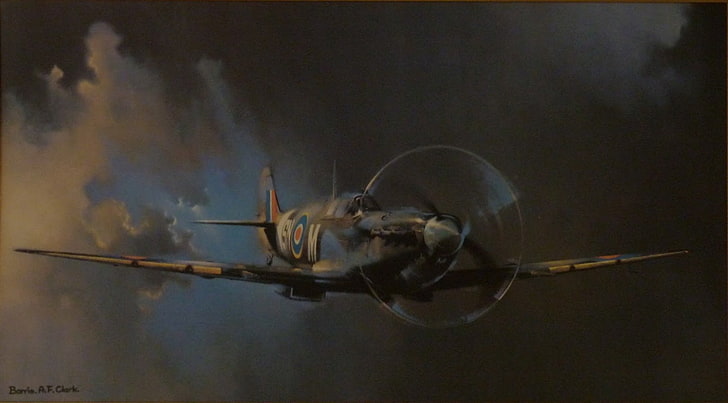 Aviones militares, Supermarine Spitfire, Fondo de pantalla HD