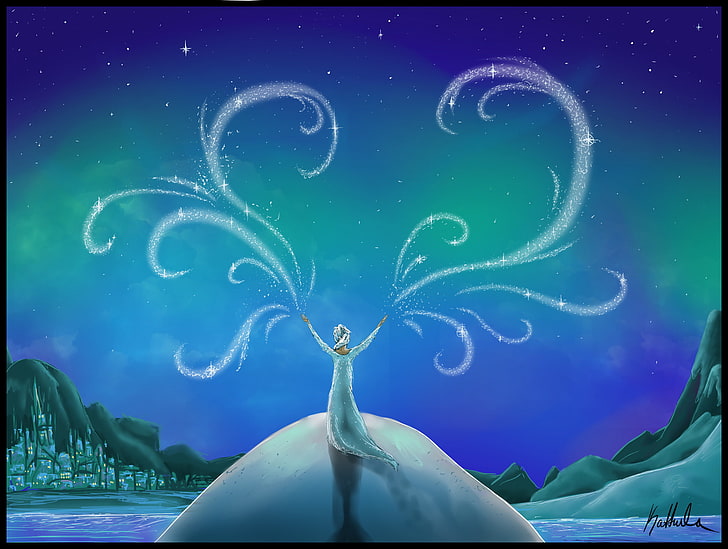 Disney Frozen Queen Elsa Tapete, Film, Gefroren, Arendelle, Elsa (Gefroren), Gefroren (Film), Schnee, HD-Hintergrundbild