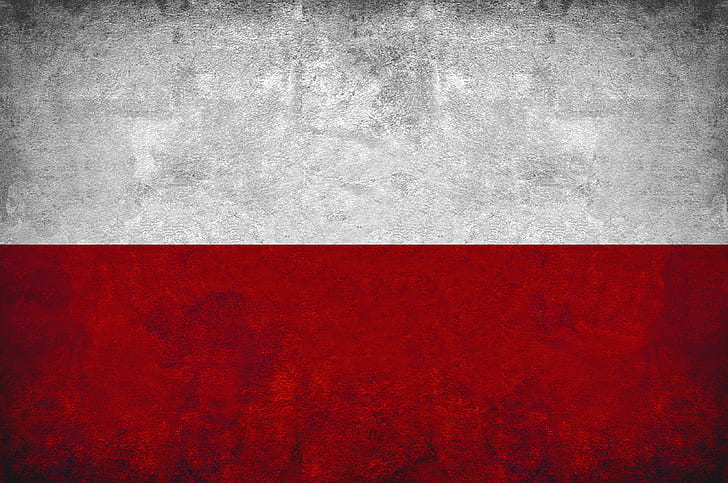 Флаг, Полша, HD тапет