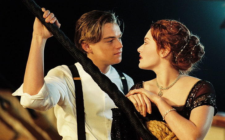 Rose und Jack Titanic Still, Leonardo DiCaprio und Kate Winslet, Filme, Hollywood-Filme, Hollywood, HD-Hintergrundbild