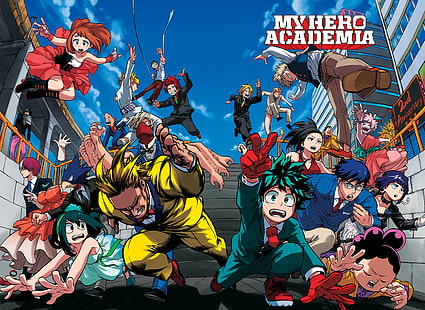 Boku no hero, anime, anime boys, Boku no Hero Academia, Sfondo HD HD wallpaper