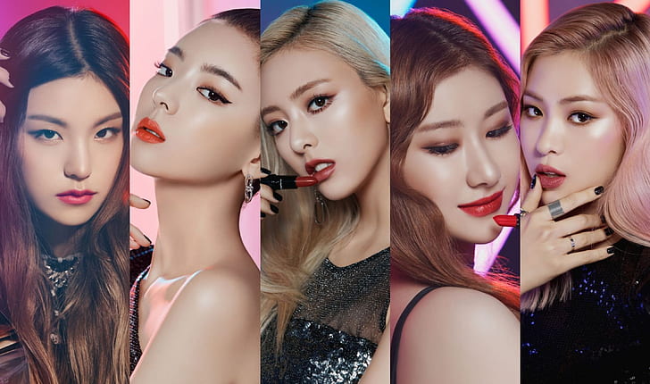 K-pop, itzy, Banda Feminina, Asiático, Coreano, mulheres coreanas, celebridade, música, maquiagem, HD papel de parede
