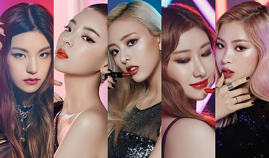 K-pop, itzy, Girl Band, donne asiatiche, coreane, coreane, celebrità, musica, trucco, Sfondo HD HD wallpaper