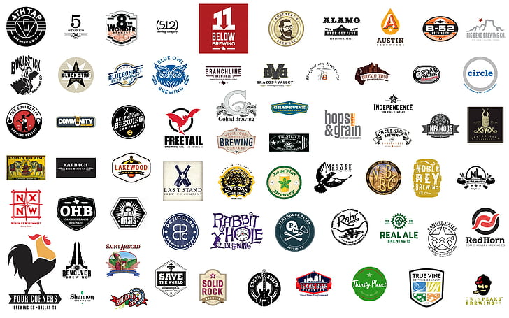 Cerveja, logotipos, marcas, logotipos de marcas, cerveja, logotipos, marcas, 3840x2400, HD papel de parede