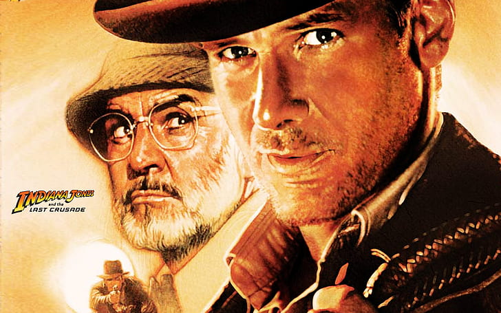 Indiana Jones, Movie, Man, Hat, Beard, Glasses, indiana jones, movie, man, hat, beard, glasses, HD wallpaper