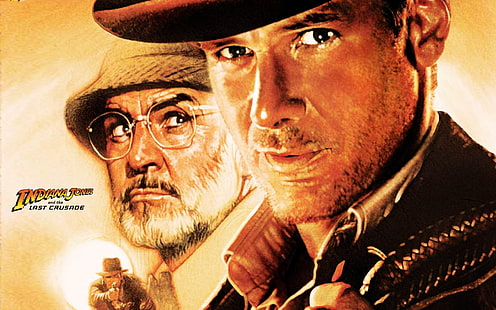 Indiana Jones, Film, Mann, Hut, Bart, Brille, Indiana Jones, Film, Mann, Hut, Bart, Brille, HD-Hintergrundbild HD wallpaper