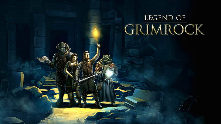 action, crawling, dungeon, fantasy, grimlock, legend, legend of grimrock, rpg, HD wallpaper