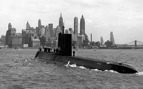 Krigsfartyg, ubåt, USS Nautilus (SSN-571), HD tapet HD wallpaper