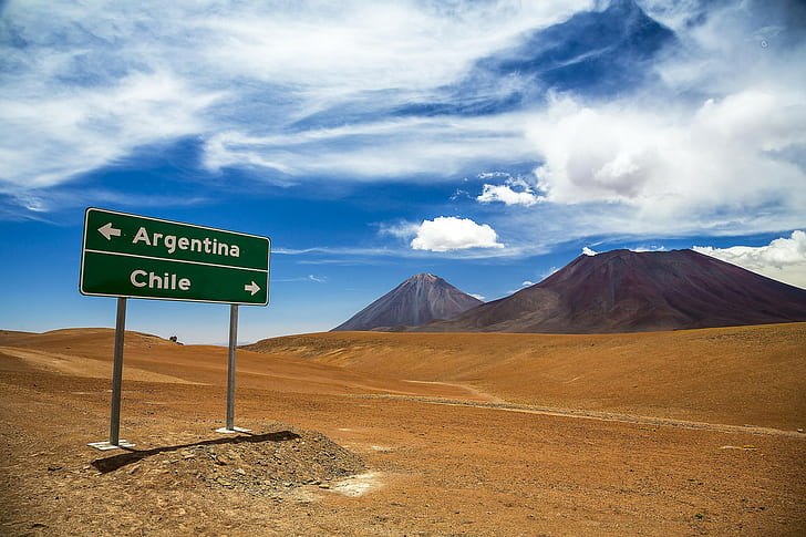 Andes mountains, pointer, Andes mountains, pointer, Argentina, Chile, HD wallpaper