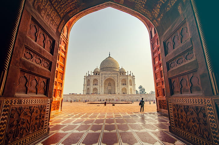 Monuments, Taj Mahal, Architecture, Inde, Fond d'écran HD