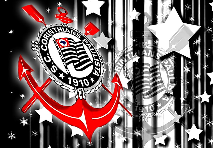Спортивный клуб Corinthians Paulista, логотип Corinthians Paulista, спорт, футбол, логотип, Бразилия, HD обои