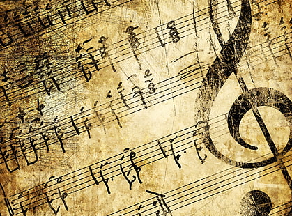 Vintage Music Sheets, music notes wallpaper, Vintage, Music, sheets, HD wallpaper HD wallpaper