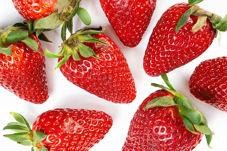 berries, strawberry, treat, HD wallpaper