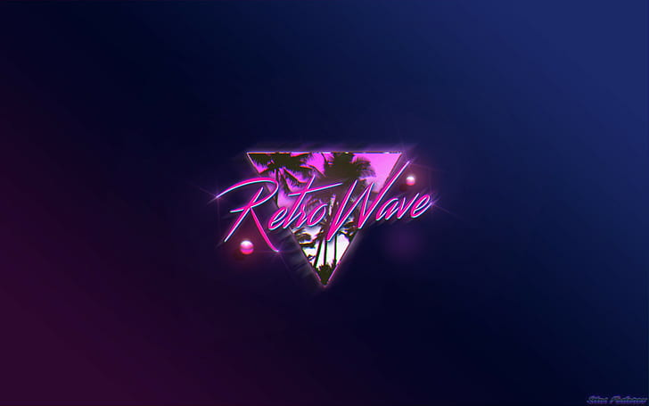 1980s, minimalism, neon, New Retro Wave, Photoshop, synthwave, Typography, HD wallpaper