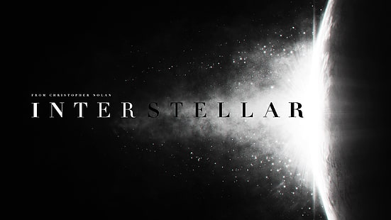 Interstellar film tapeter, Interstellar (film), filmer, svartvit, filmaffisch, HD tapet HD wallpaper