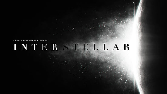 ภาพยนตร์โปสเตอร์ภาพยนตร์ขาวดำ Interstellar (ภาพยนตร์), วอลล์เปเปอร์ HD HD wallpaper