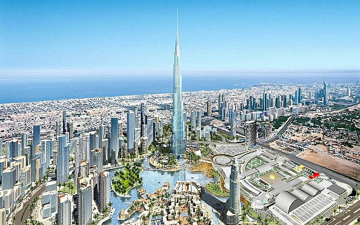 Dubai BuildingCities HD Wallpaper Burj Khalifa Dubai  Wallpaperbetter