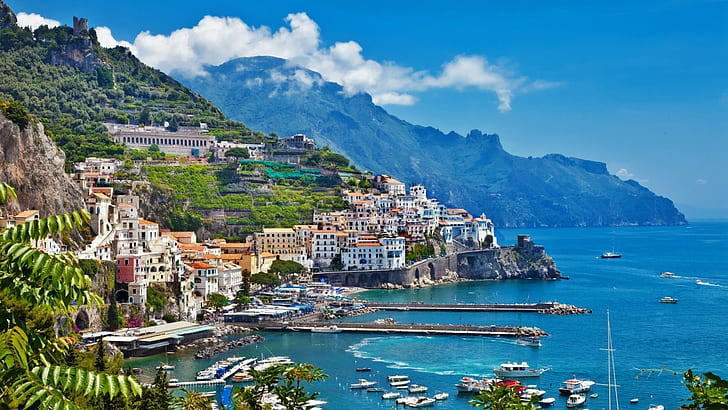 Amalfi Kıyısı 30875, HD masaüstü duvar kağıdı