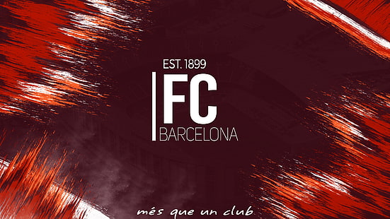 EST 1899 FCバルセロナポスター、FCバルセロナ、フットボールクラブ、4K、 HDデスクトップの壁紙 HD wallpaper