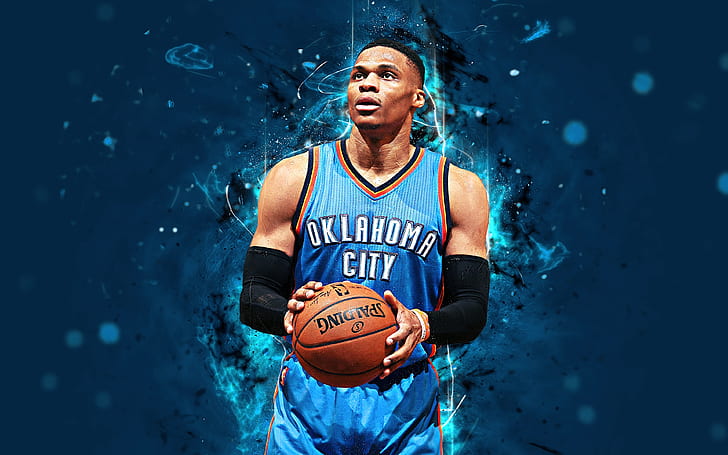 Basket, Russell Westbrook, NBA, Oklahoma City Thunder, Sfondo HD