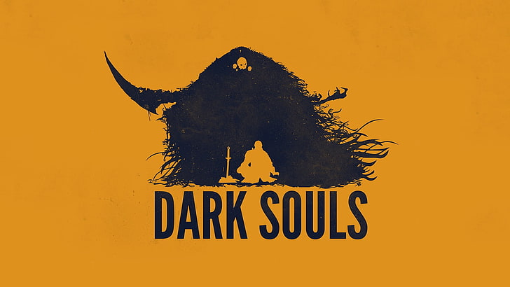 Dark Souls digital wallpaper, Dark Souls, video games, minimalism, HD wallpaper
