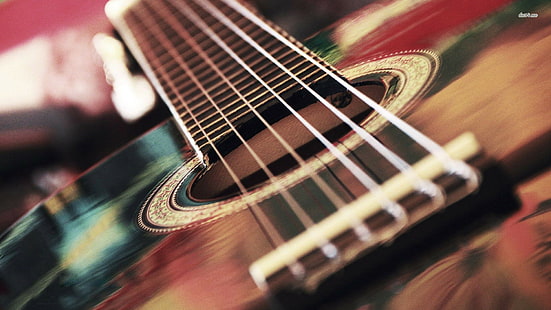 acoustic, guitar, strings, Music, 1920x1080, 4k pics, HD wallpaper HD wallpaper