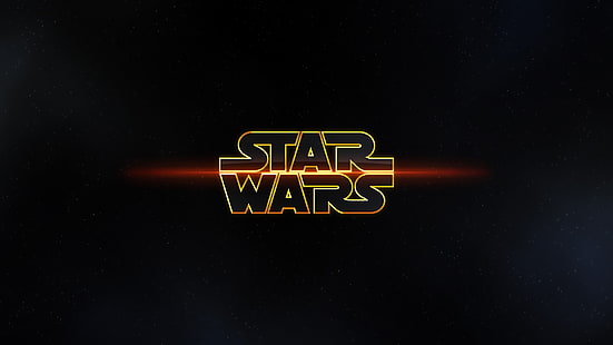 Star Wars-logotyp, Star Wars, logotyp, filmer, science fiction, typografi, HD tapet HD wallpaper