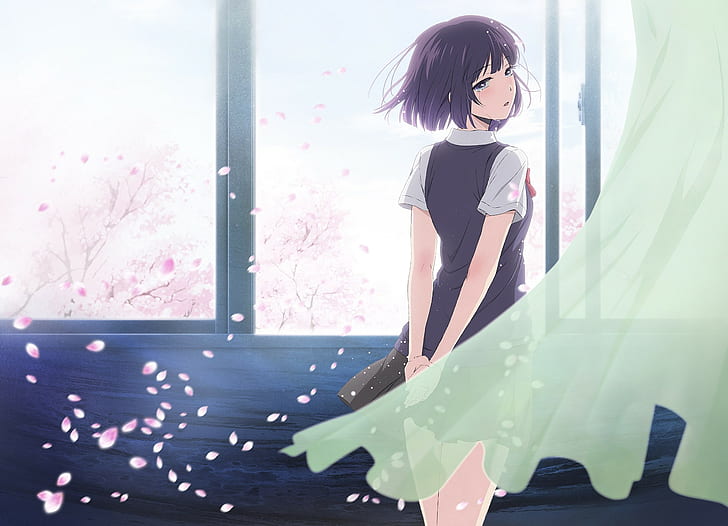 Anime Girls, Kuzu no Honkai, Yasuraoka Hanabi, HD wallpaper