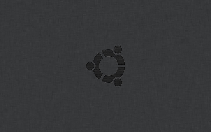 logo abu-abu, ubuntu, linux, sistem operasi, abu-abu, os, Wallpaper HD