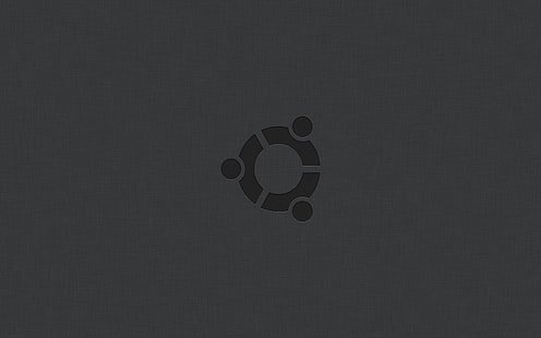 灰色のロゴ、ubuntu、linux、オペレーティングシステム、灰色、os、 HDデスクトップの壁紙 HD wallpaper