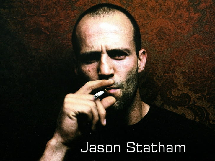 Jason Statham, smoking, men, cigarettes, actor, HD wallpaper