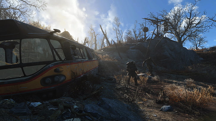 رأس أسود للرجال ، Fallout ، Fallout 4 ، ألعاب فيديو، خلفية HD