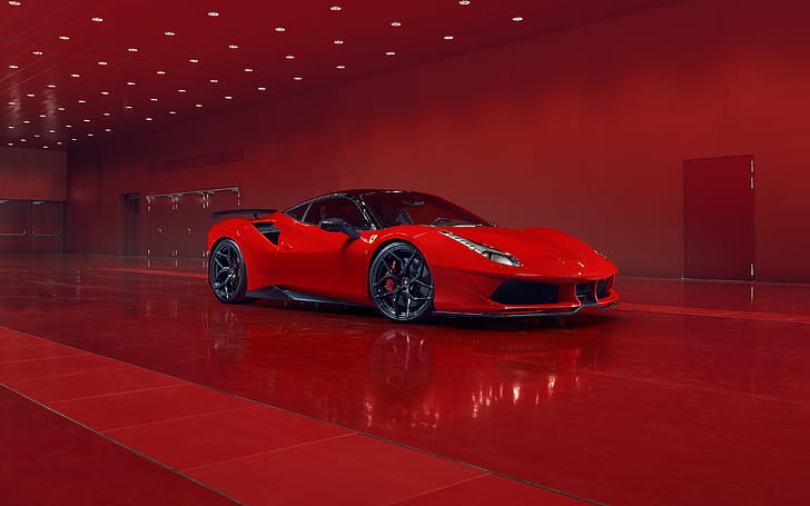 rot, Ferrari, Rennen, Pogea, Corsa, 488, GTB, FPlus, HD-Hintergrundbild