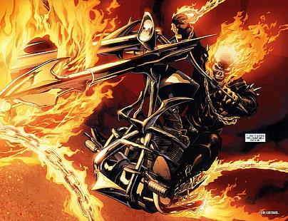 Ghost Rider картинки, комиксы, Ghost Rider, комиксы Marvel, HD обои HD wallpaper
