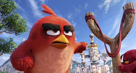 أحمر ، أفضل أفلام الرسوم المتحركة لعام 2016 ، فيلم Angry Birds، خلفية HD HD wallpaper