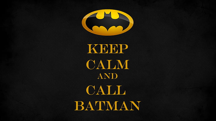 Batman, logo Batman, Keep Calm and ..., DC Comics, komik, superhero, Wallpaper HD