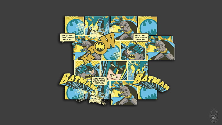 Бэтмен, комикс, сценарий Wallart, Бэтмен, эскизы, логотип, комикс, HD обои