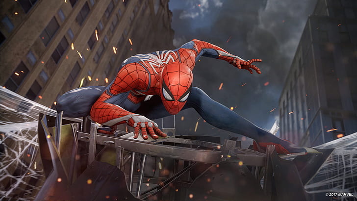 4K, PS4, E3 2017, Spider-Man, HD wallpaper