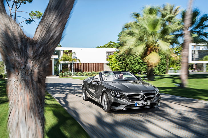 Mercedes-Benz, speed, convertible, Mercedes, S-Class, 2015, S 500, A217, HD wallpaper