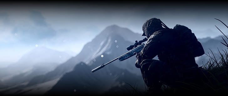 солдаты, снайпер, экипировка, Battlefield 4, HD обои