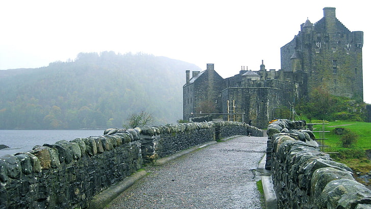Arquitectura, Camino, Castillo, Escocia, HD-Hintergrundbild
