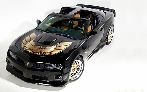 black 5-door hatchback, Pontiac Firebird TransAm, Pontiac Firebird, Pontiac, car, vehicle, black cars, simple background, HD wallpaper HD wallpaper