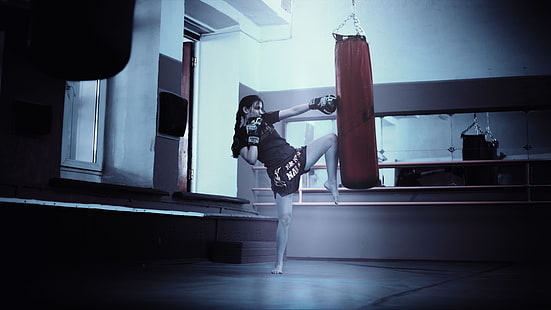 kickboxing, esportes, HD papel de parede HD wallpaper