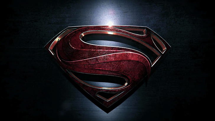 Супермен, Человек из стали, Логотип Супермена, HD обои