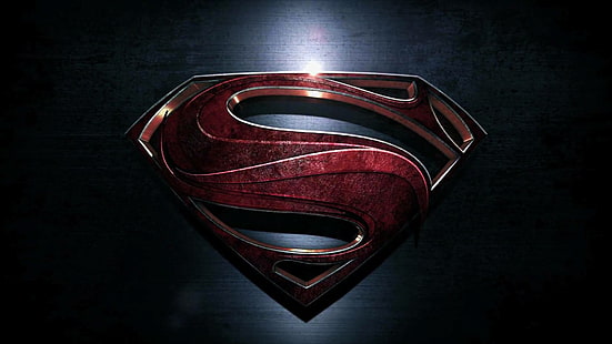 Superman, Man Of Steel, Superman-logotyp, HD tapet HD wallpaper
