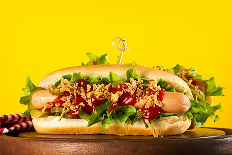 Food, Hot Dog, Bread, Sausage, HD wallpaper HD wallpaper