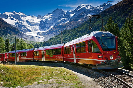 Motor, Lokomotive, Eisenbahn, Eisenbahn, Schienen, Traktor, Zug, HD-Hintergrundbild HD wallpaper