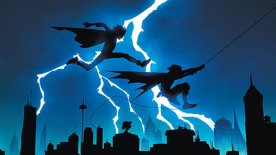 Комиксы, Супер-сыновья, Дамиан Уэйн, Робин (DC Comics), Супербой, HD обои HD wallpaper